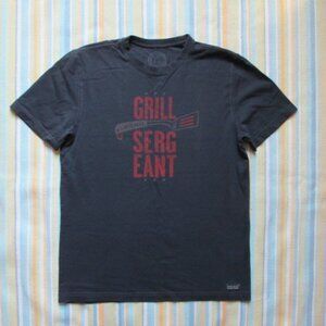 Men's Life is Good Grill Sergeant Shirt, Size Medium Great Condition!!
